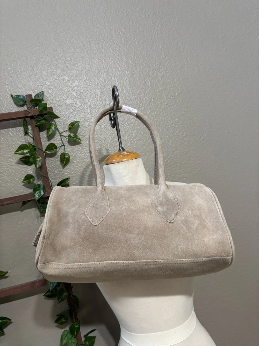 NEW! Free People Taupe Sierra Suede Shoulder bag